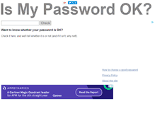 Tablet Screenshot of ismypasswordok.com